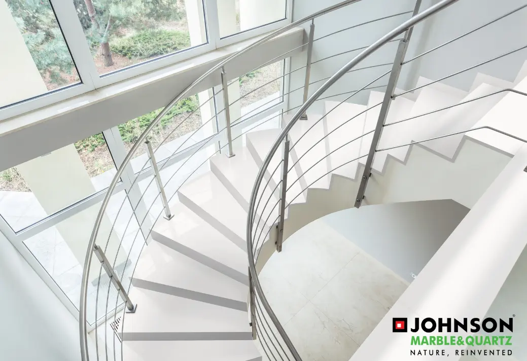 The Essence of Modern Staircase Design with Marble