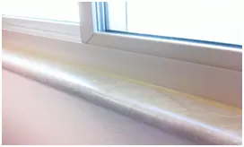 Window sill with bullnose on one long side